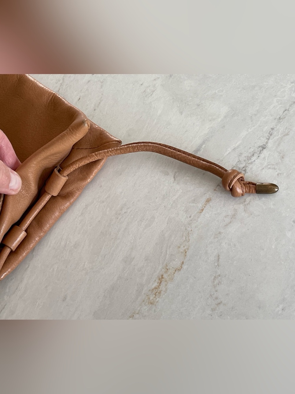 FREE PEOPLE Nicola Tan Leather Crossbody / Convertible Bag, GUC - Picture 11 of 15
